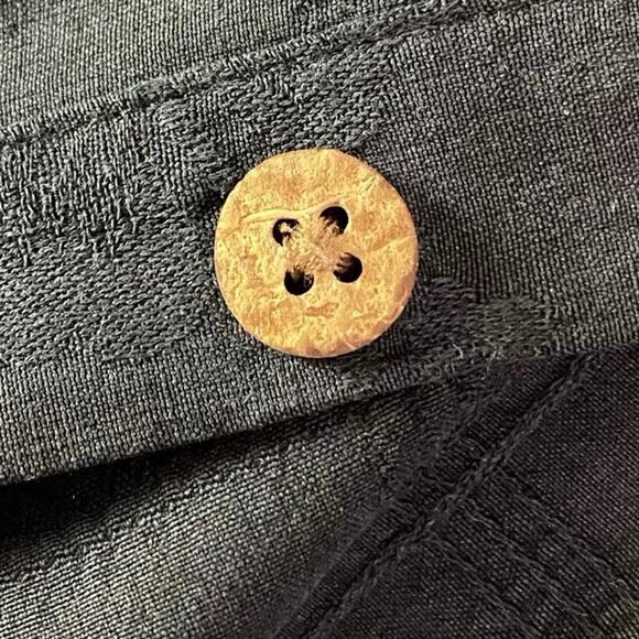 ISLAND REPUBLIC Black Casual Dress Button Front Shirt Men’s Size L - Picture 10 of 10